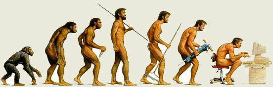 Evolution of man to computer