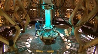 The Doctor in the TARDIS from Doctor Who