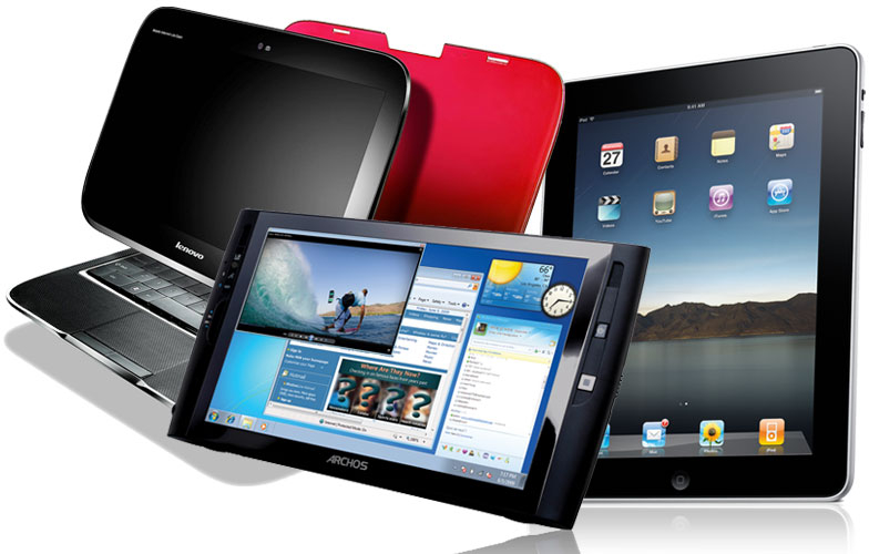 Multiple tablet devices from various vendors