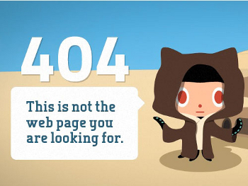GitHub 404 page