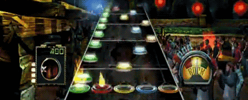 Guitar Hero gameplay of Through the Fire and Flames