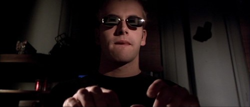 The character Dade from a scene in the film Hackers during which he uses social engineering to hack into a TV network