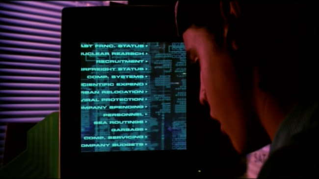 The character Joey from the film Hackers as he hacks into Ellingson