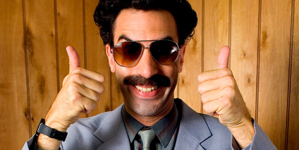 Borat with thumbs up