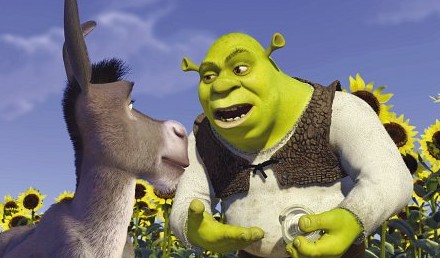 Shrek telling Donkey that onions have layers